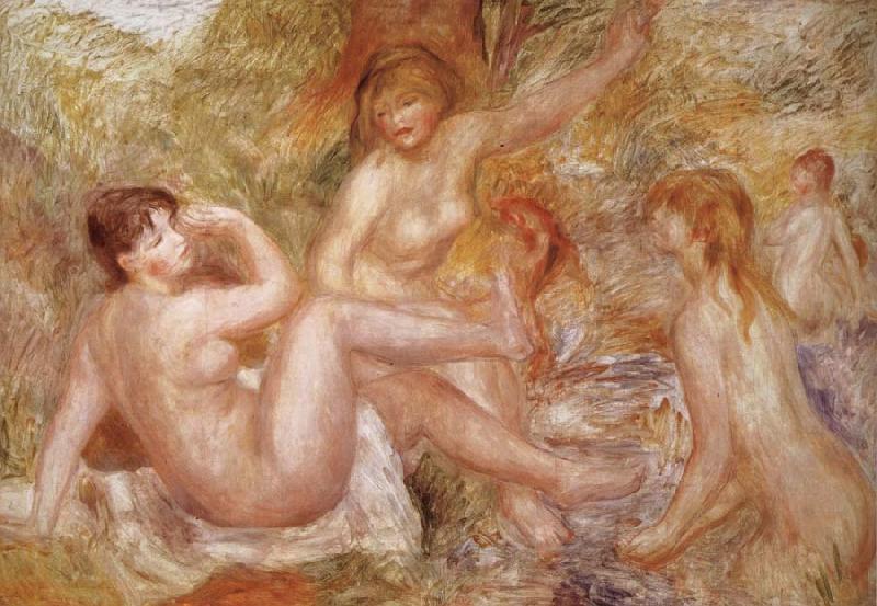 Pierre Renoir Variation of The Bather oil painting picture